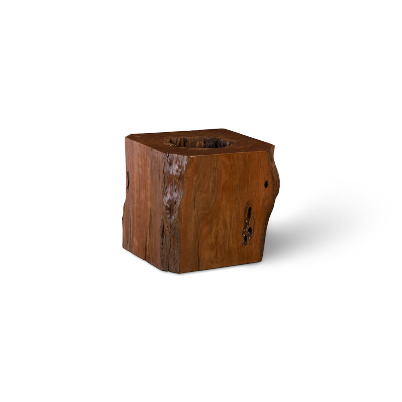 Origins Solid Wood Abstract End Table