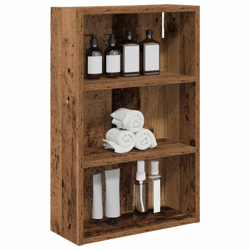 Bathroom Cabinet, Smoked Oak