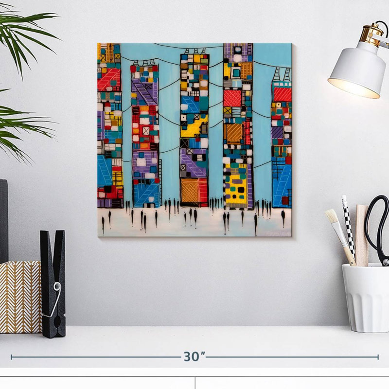 Lilie Blue Sky I, 16" H x 16" W
