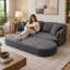 Upholstered 78.3 " Boucle Sleeper Sofa-127215882