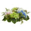 Candélabre en verre hortensia