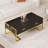 Rectangular Coffee Table with 4 Drawers and Gold Base-1501005606