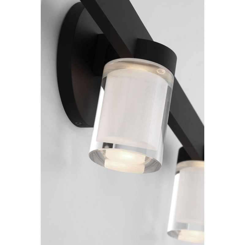 Esfera 3 - Light LED Bath Sconce, Nightshade Black