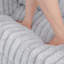 Canapé confortable en forme de U pour 4 personnes avec repose-pieds élégant et rangement caché