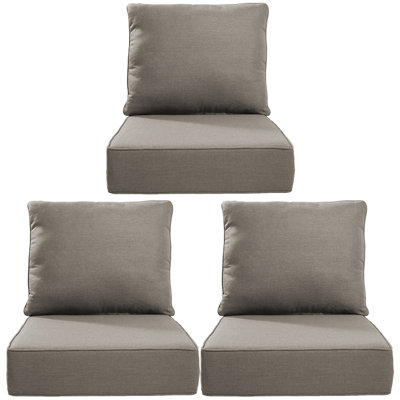 Deb Weather-Resistant Polyester Seat and Back Cushion Set