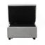 Canapé-lit pliant avec repose-pieds gris-937376955