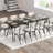 Marble-Look Rectangular Dining Table Set with 4 Boucle Upholstered Chairs – Kitchen & Small Space Dining Set for Apartments-965089489-965089488