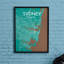 Sydney City Map - No Frame Print-1710985197