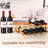Navtcow Wine Rack And Water Bottle Organizer 2 In 1 For Cabinet And Countertop - Adjustable In 2 Sizes