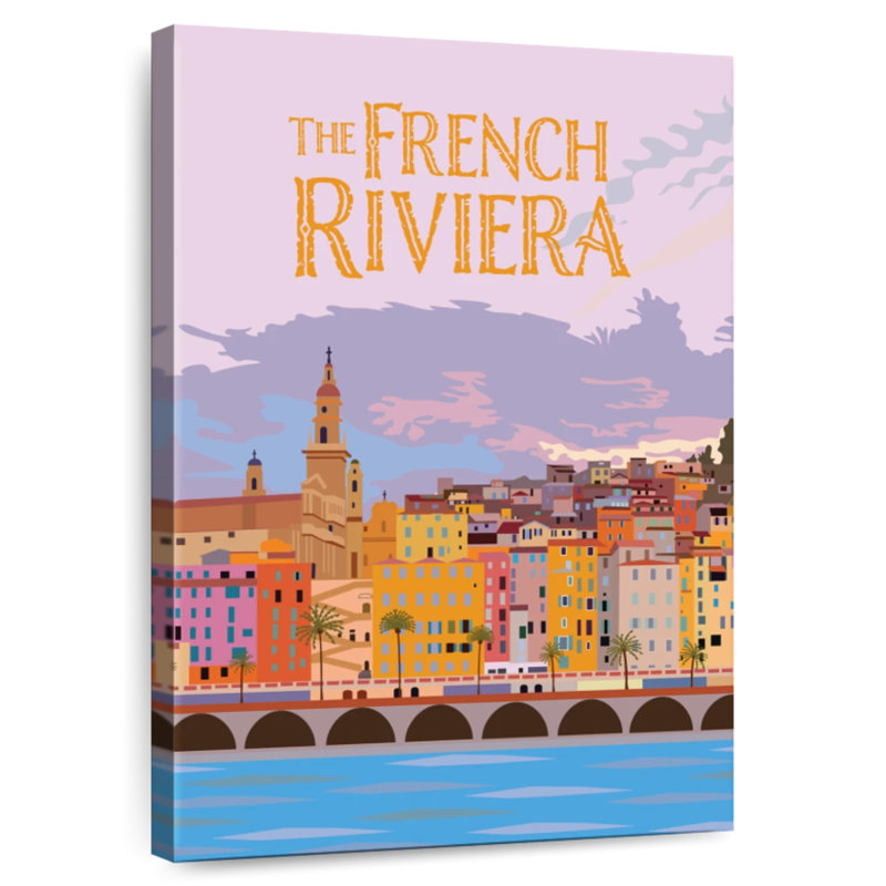 Gillard The French Riviera, 30" H x 20" W
