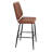 H&D Metal Tufted Bar Stool