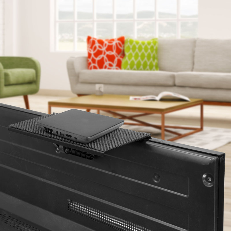 Mount-It! TV Shelf for Wall Mounted TV, Adjustable Screen Top Shelf for Cable Box & Streaming Device