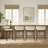 Frison Counter Height Or Bar Height Rubberwood Barstool With Fabric Seat - Set Of 4-1857443764-1857443657-1857443765