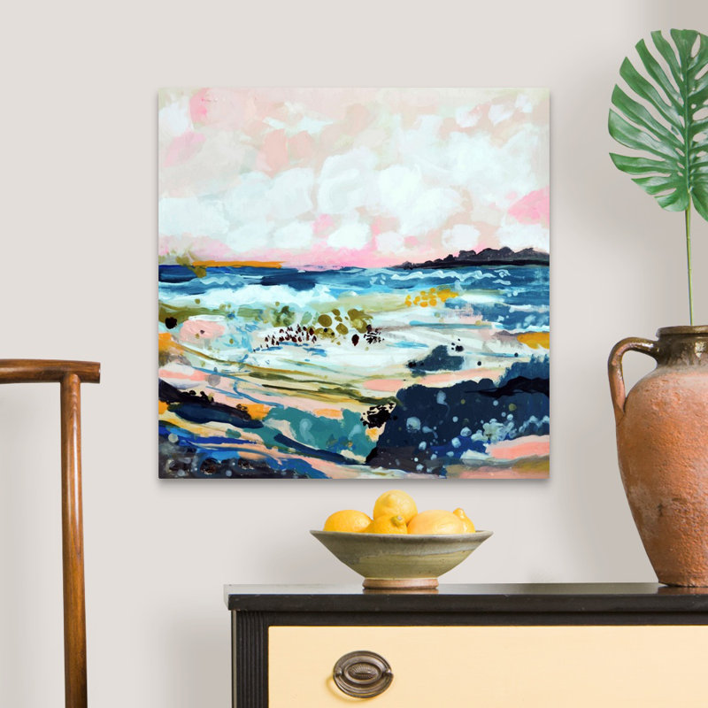 «Surfscape IV» par Karen Fields - reproduction d'art, Toile tendue, H 24 po x l 24 po x P 1,25 po