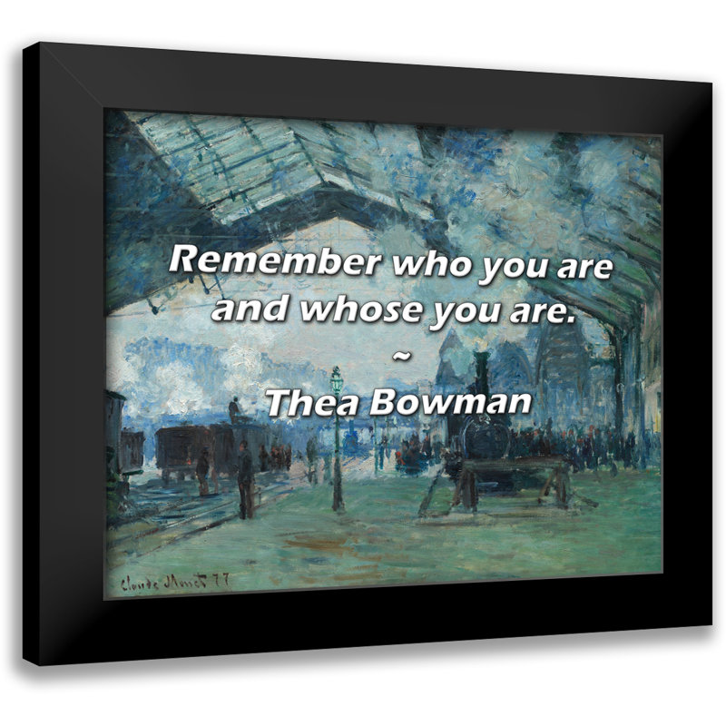 Thea Bowman Citation: Rappelez-vous qui vous êtes et qui vous êtes.