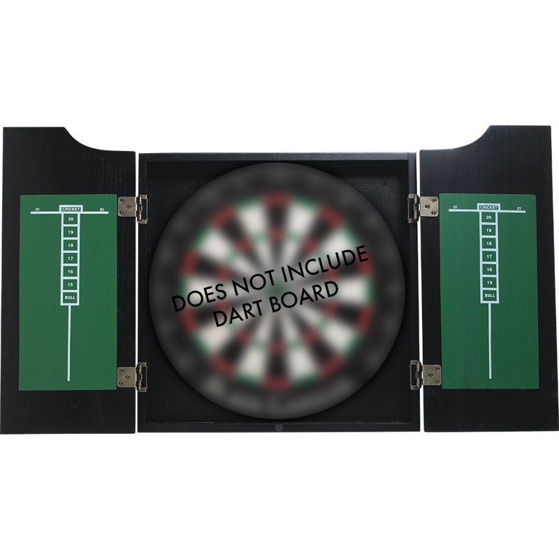 Action Classic Stained Wood Dart Board Cabinet - Midnight, Midnight