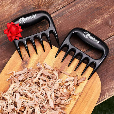 2pcs Black Meat Claws For Kitchen And Bbq, Meat Shredding Tools