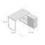 Bureau d'ordinateur d'angle en forme de L en métal, pour le travail, un bureau personnel ou un ordinateur portable Leicester-1459358327-1415180277