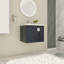 Meuble-lavabo 24 po avec lavabo, pour petite salle de bain, meuble-lavabo avec porte à fermeture en douceur-248369292