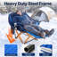 Chaise de camping surdimensionnée avec repose-pieds, chaises longues d'extérieur robustes avec porte-gobelet-284822514