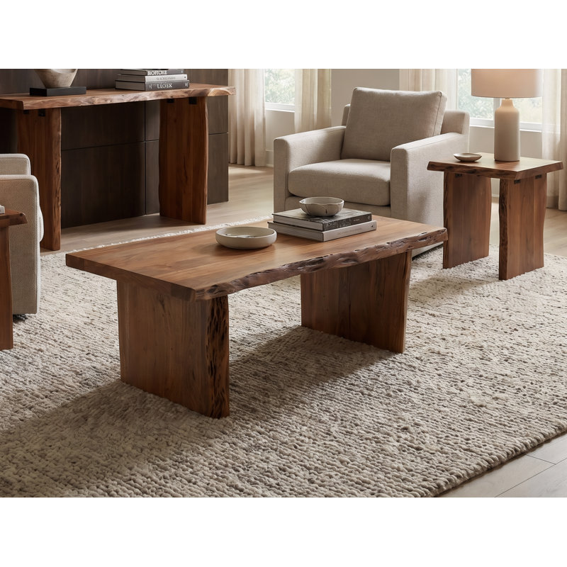 Table basse en bois massif, Natural