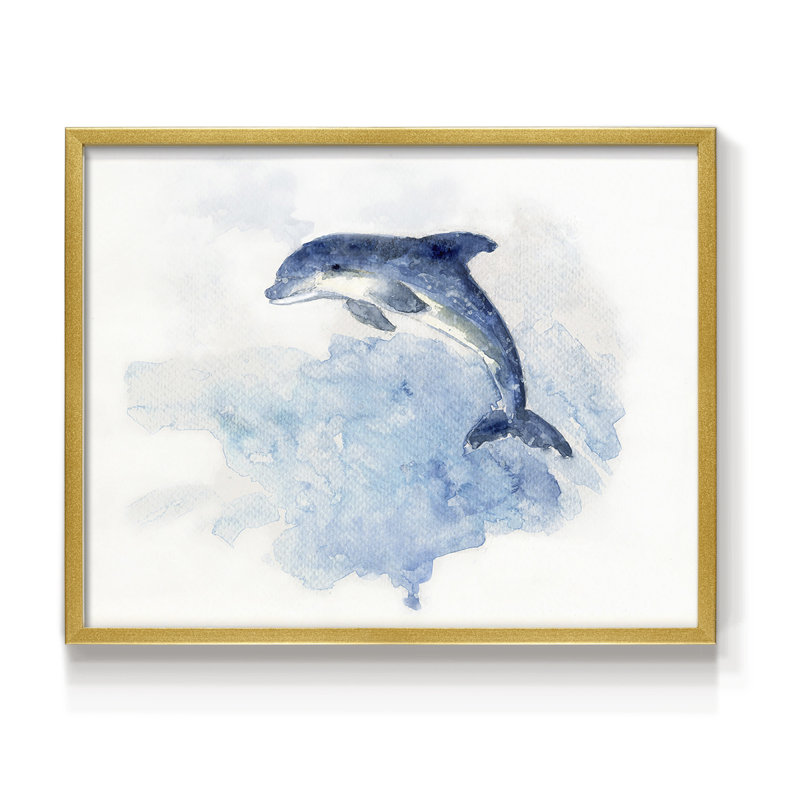 Saut à la vague - impression encadrée - réversible, H 11 po x l 14 po