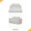 Canapé-lit pliant convertible 2-en-1, canapé-lit en velours côtelé moderne avec 2 * coussins, causeuse modulaire rembourrée avec lit escamotable Futon-1443681256