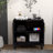 Mid Century Modern Fluted Sideboard Cabinet With Adjustable Shelves & Solid Wood Legs, Buffet Cabinet With Storage, Walnut Storage Cabinet