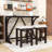 Betsons 3 - Piece Dining Set, Dining Table with USB Port and Upholstered Stools-1254887117-1254887119-1254887118