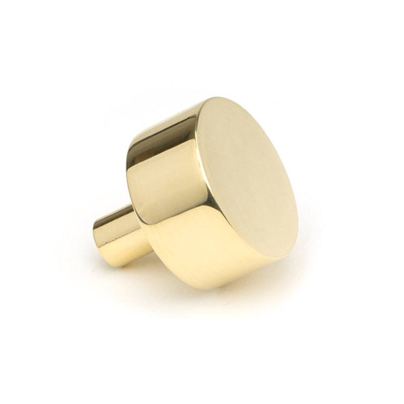 Round Knob, 3 cm, Polished Brass