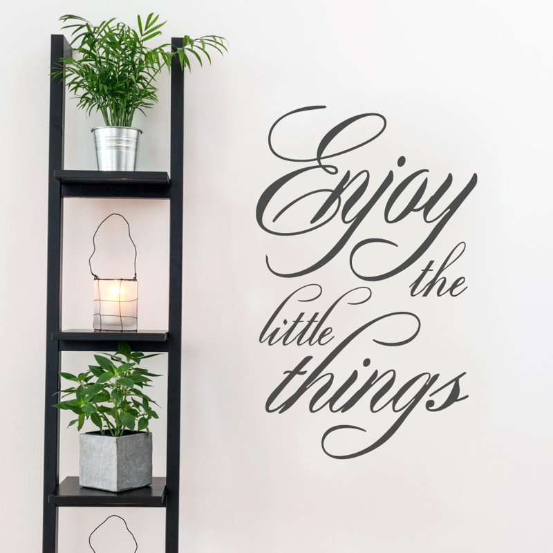 Décalcomanie murale « little things », Gris foncé