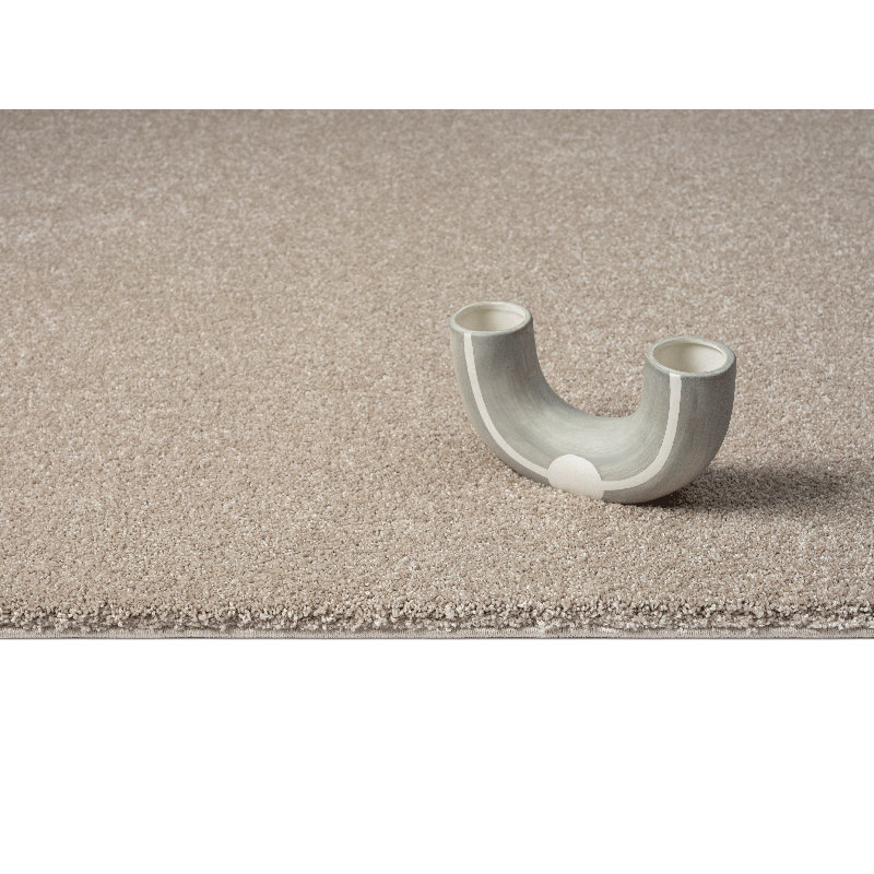 Pallvi Solid Colour Machine -made Area Rug, Beige, Rectangle 120 x 180cm