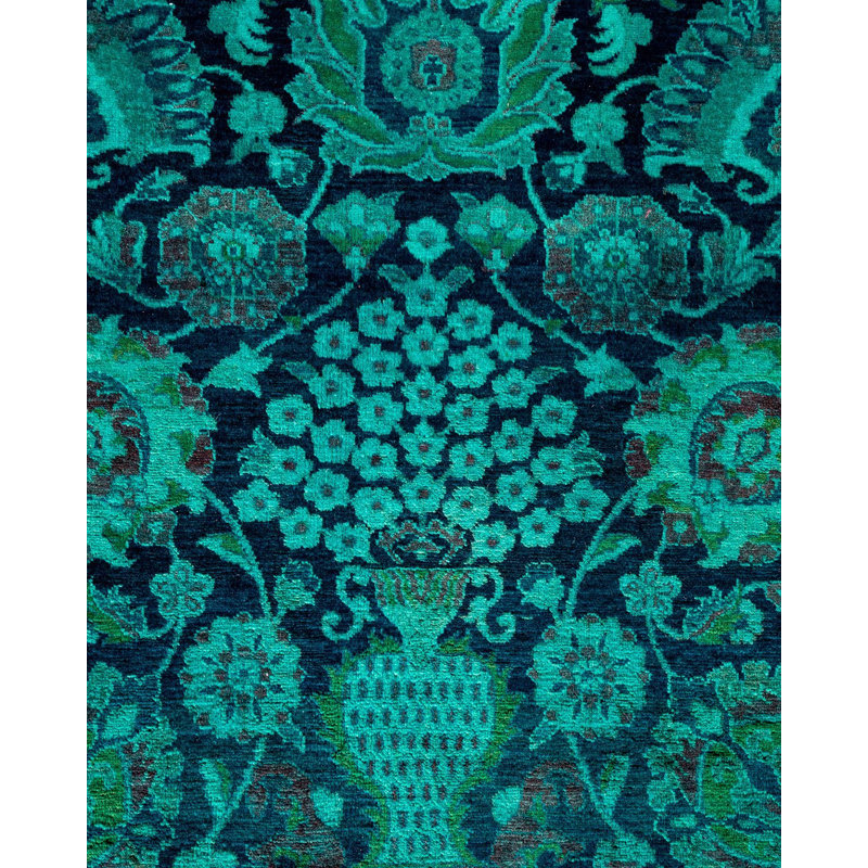 Holsworth One-of-a-Kind 4' 2" X 6' 1" New Age Wool Area Rug Navy