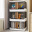 Ensemble de 3 paniers de rangement pliables et rangement blanc