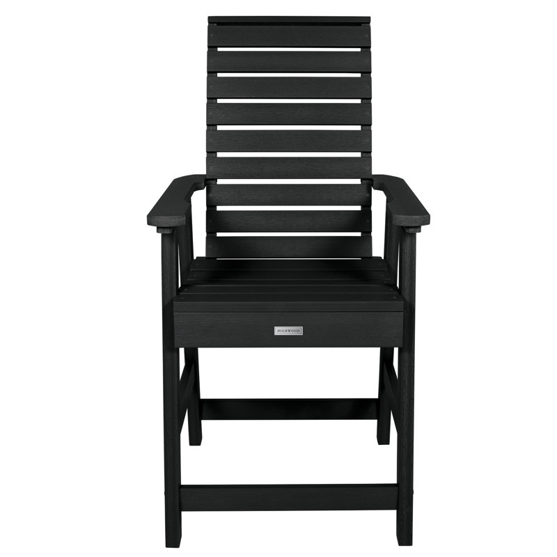 Midwest 6 - Person Patio Dining Set with Rectangular Table, Black, 43.3'' H x 55.5'' W x 86.5'' L