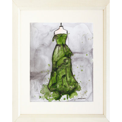 " Green And Gold Ball Gown " by Lauren Maurer