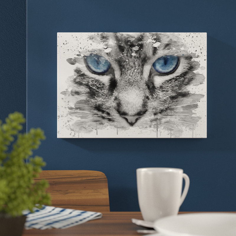 Cat Eyes - Wall Art, Wrapped Canvas, 42cm H x 59.4cm W x 0.01cm D