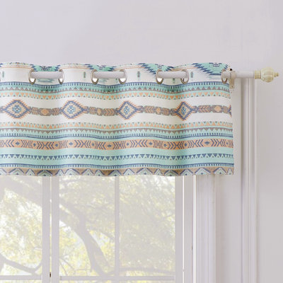 Cantonnière Greenland Home Fashions Phoenix, 84 po x 16 po, doublée, œillets, microfibre brossée