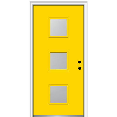80'' Steel Front Entry Doors