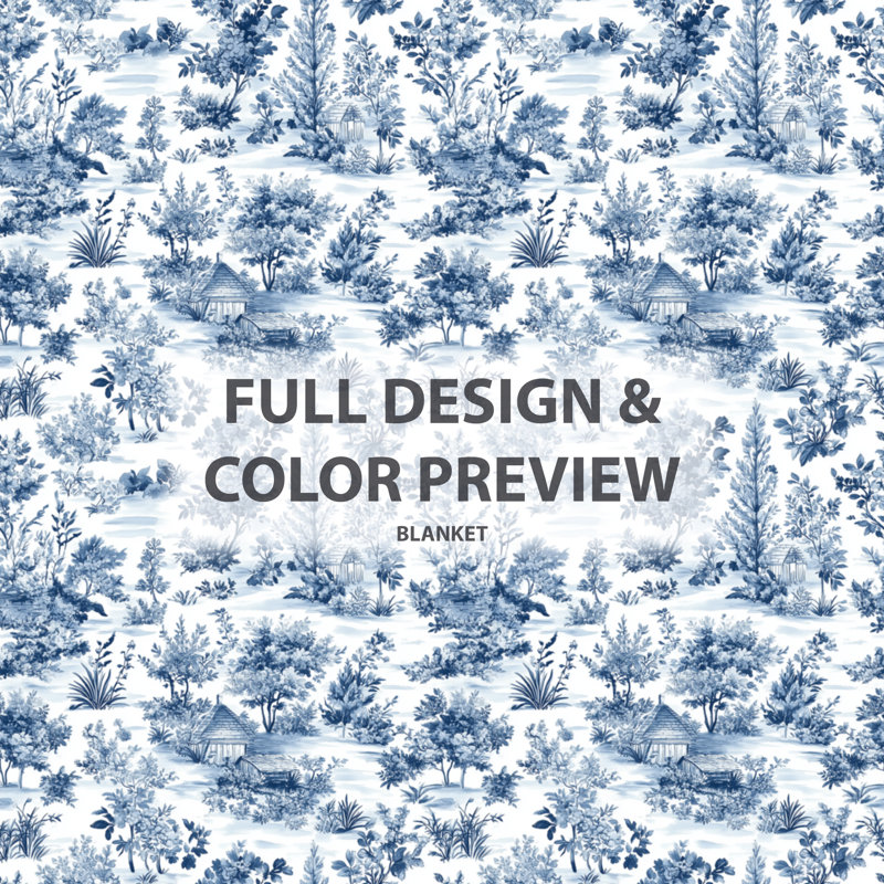 Cottage Toile - couverture douce de style campagnard, jeté en peluche rustique