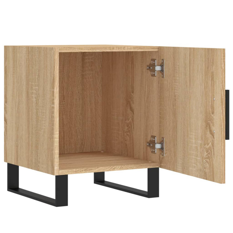 Bodaway 40cm W Manufactured Wood Bedside Table, White, Set of 2