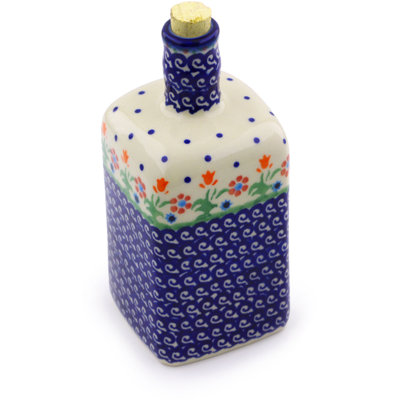 Huilier de bouteille en céramique à finition polonaise 18 oz.