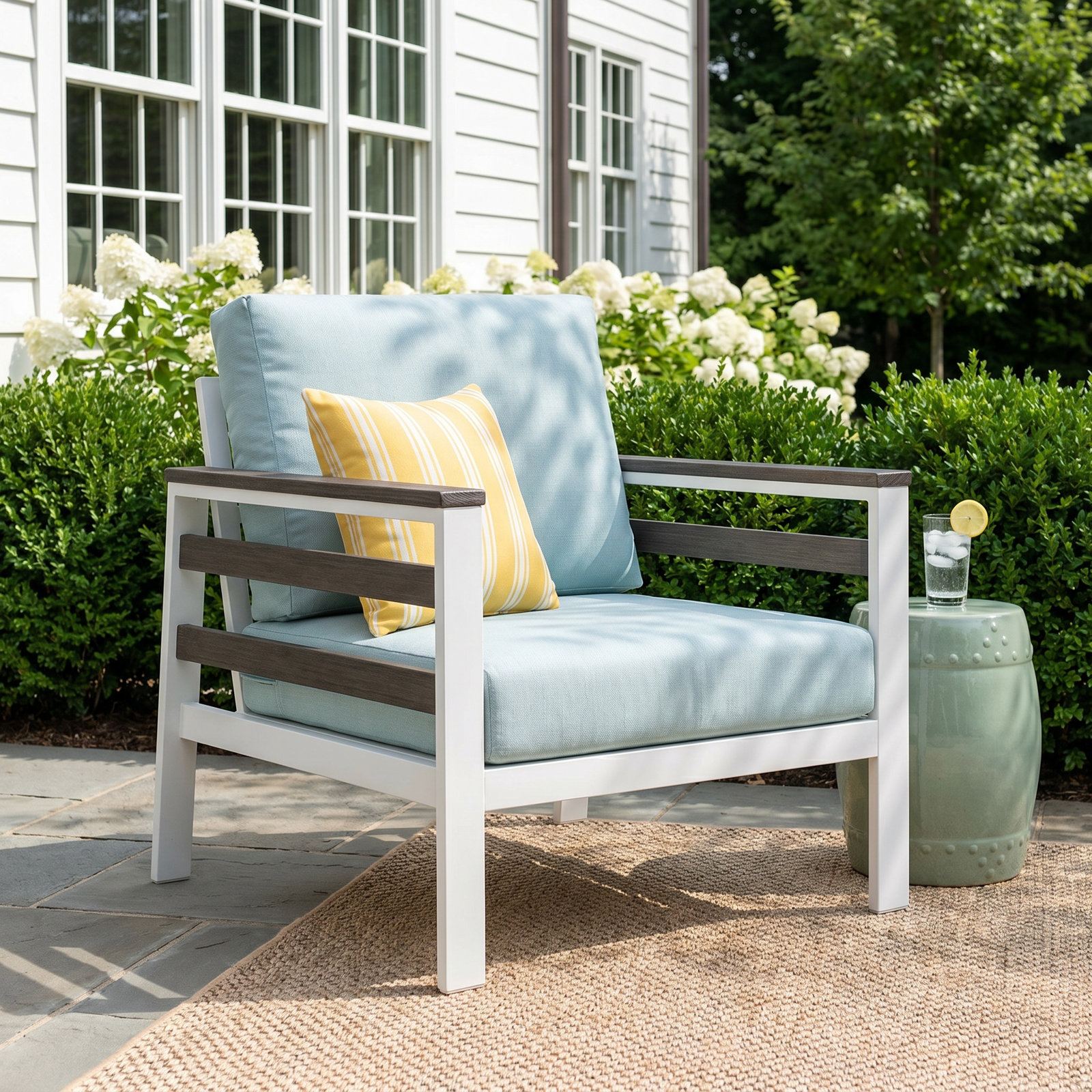 Townsend Sunbrella® Patio Lounge Chair, Bliss Dew