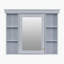 Armoire de salle de bain murale moderne avec plusieurs options de rangement et un design élégant-391207097