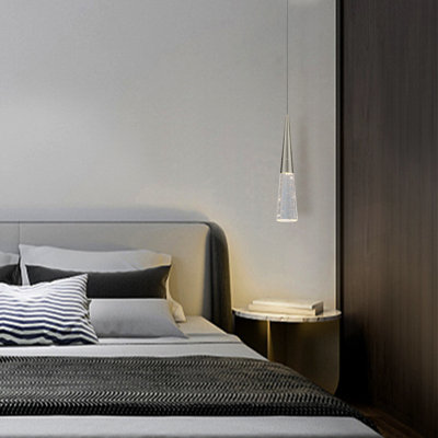 Luminaire suspendu simple à 1 lumière DEL