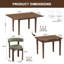 Solid Wood Top Dining Set-675927018