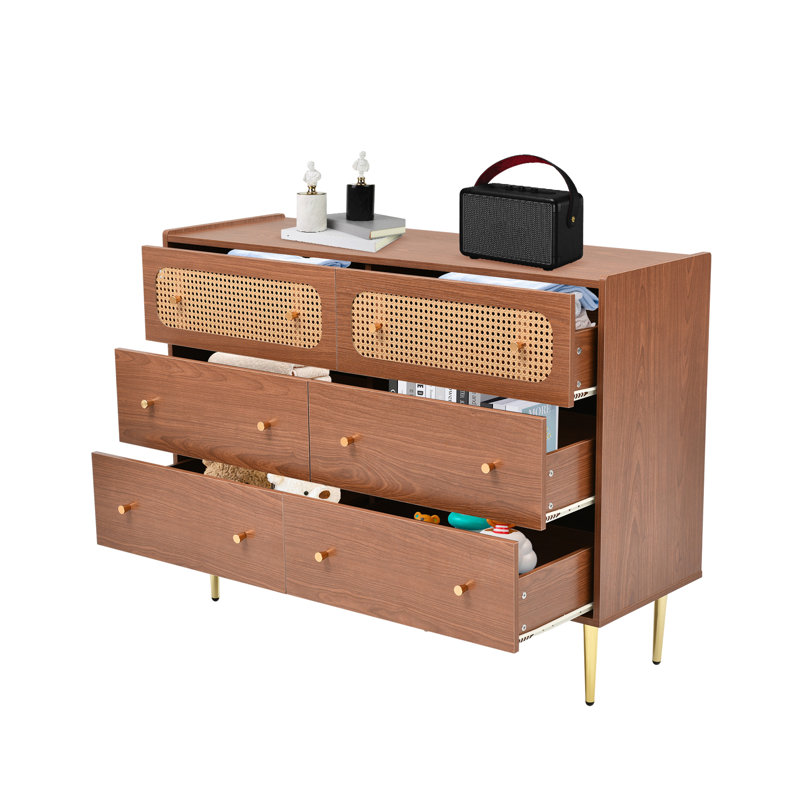 Iron 6 - Drawer Rectangle Accent Chest