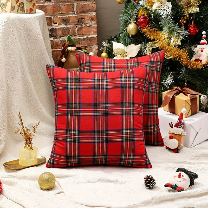 Ensemble de 8 housses de coussin Vintage Farmhouse Winter