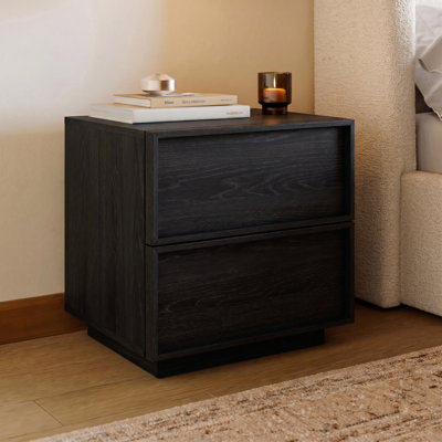 18.9"W Wooden Nightstand with 2 Drawers