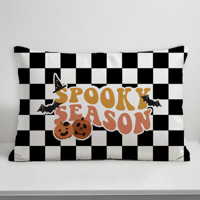 Spooky Season Pattern Pillow